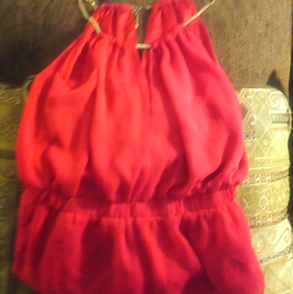 BeBe Blouse, Size M, Red